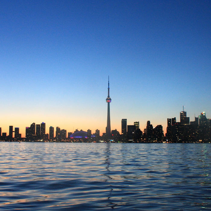Toronto skyline night