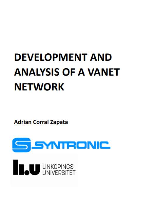 Development and analysis of a vanet network