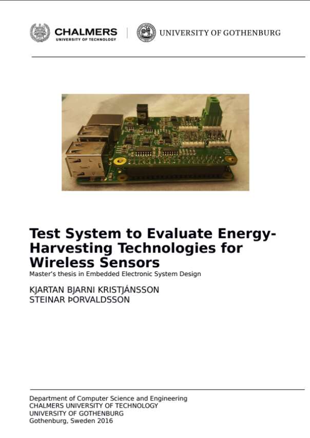 Test System to Evaluate Energy- Harvesting Technologies for Wireless Sensors